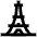 Download free Eiffel Tower Paris PNG, SVG vector icon from Atlas Line set.