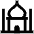 Taj Mahal Icon from Atlas Line Set