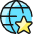 Network Star Icon from Ultimate Colors Set