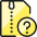 Zip File Question Icon from Ultimate Colors Set