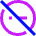 Block Do Not Disturb Off Icon from Sharp Neon Set