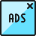 Ads Window Icon from Ultimate Colors Set