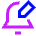 Notification Edit Icon from Sharp Neon Set