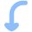 Arrow Bend Left Down 1 icon - Free transparent PNG, SVG. No Sign up needed.