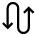 Arrow Curvy Up Down 2 icon - Free transparent PNG, SVG. No Sign up needed.
