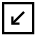 Arrow Diagonal Bottom Left Square icon - Free transparent PNG, SVG. No Sign up needed.