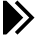 Arrow Right Double icon - Free transparent PNG, SVG. No Sign up needed.