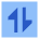 Arrow Transfer Vertical Square icon - Free transparent PNG, SVG. No Sign up needed.