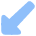 Interface Arrows Corner Down Left