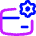 Credit Card Gear Settings Icon from Flex Neon Set