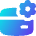 Credit Card Gear Settings Icon from Flex Gradient Set