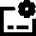 Credit Card Gear Settings Icon from Sharp Remix Set
