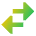 Swap Exchange Transaction Icon from Sharp Gradient Set