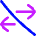 Swap Exchange Transaction Off Disabled Icon from Flex Neon Set