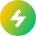 Bolt Charging Power Icon from Sharp Gradient Set