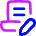 Document Contract Edit Sign Icon from Flex Neon Set