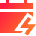 Calendar Bolt Deadline Icon from Sharp Gradient Set