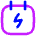 Calendar Bolt Deadline Icon from Flex Neon Set