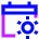 Calendar Date Day Early Icon from Sharp Neon Set