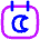 Calendar Date Night Late Icon from Flex Neon Set