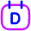 Calendar Day View Daily Icon from Flex Neon Set
