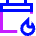 Calendar Fire Icon from Sharp Neon Set