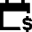 Calendar Money Due Payment Icon from Sharp Remix Set