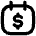 Calendar Money Due Payment Icon from Flex Remix Set