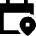 Calendar Pin Event Location Icon from Sharp Remix Set