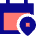 Calendar Pin Event Location Icon from Sharp Pop Set