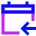 Calendar Previous Day Yesterday Icon from Sharp Neon Set