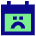 Calendar Smiley Sad Face Icon from Sharp Pop Set