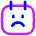 Calendar Smiley Sad Face Icon from Flex Neon Set