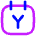 Calendar Year View Yearly Icon from Flex Neon Set