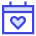 Interface Calendar Heart icon - Free transparent PNG, SVG. No Sign up needed.