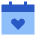 Interface Calendar Heart icon - Free transparent PNG, SVG. No Sign up needed.