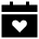 Interface Calendar Heart icon - Free transparent PNG, SVG. No Sign up needed.