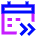 Upcoming Event Next Icon from Sharp Neon Set