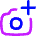 Camera Photo Add Icon from Flex Neon Set