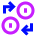 Coin Swap Money Currency Exchange Icon from Sharp Neon Set