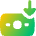 Money Incoming Profit Icon from Flex Gradient Set
