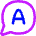 Chat Bubble Answer Circle Icon from Flex Neon Set