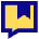 Chat Bubble Bookmark Reply Comment Icon from Sharp Pop Set