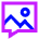Chat Bubble Mms Media Photo Icon from Sharp Neon Set
