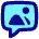 Chat Bubble Mms Media Photo Icon from Flex Pop Set