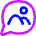 Chat Bubble Mms Media Photo Circle Icon from Flex Neon Set