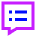 Chat Bubble Notes Icon from Sharp Neon Set