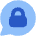 Chat Bubble Oval Lock