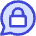 Chat Bubble Oval Lock