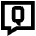 Chat Bubble Question Icon from Sharp Remix Set